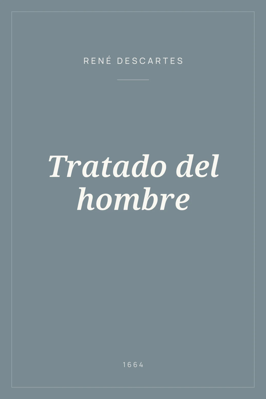 Portada de Tratado del hombre