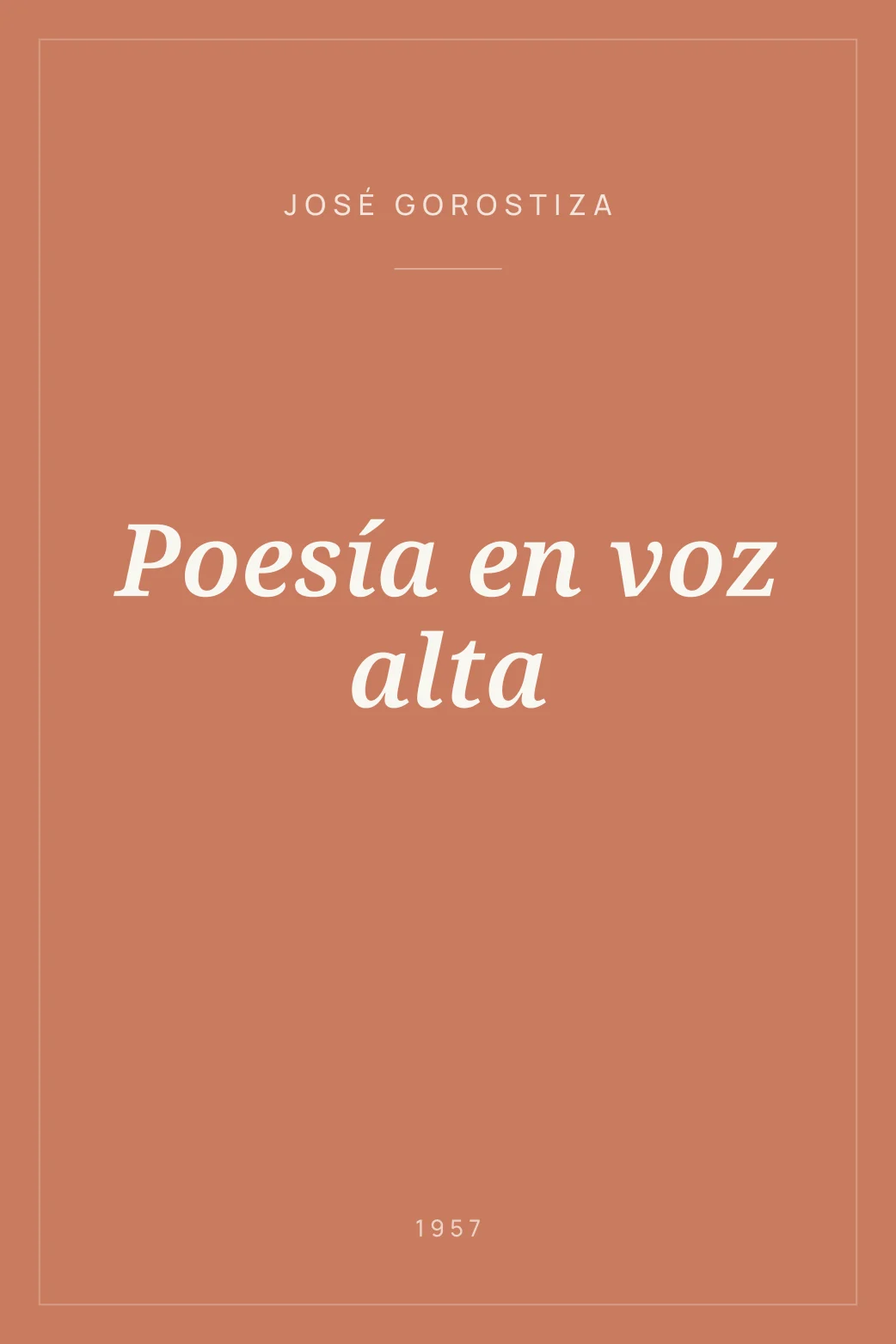 Portada de Poesía en voz alta