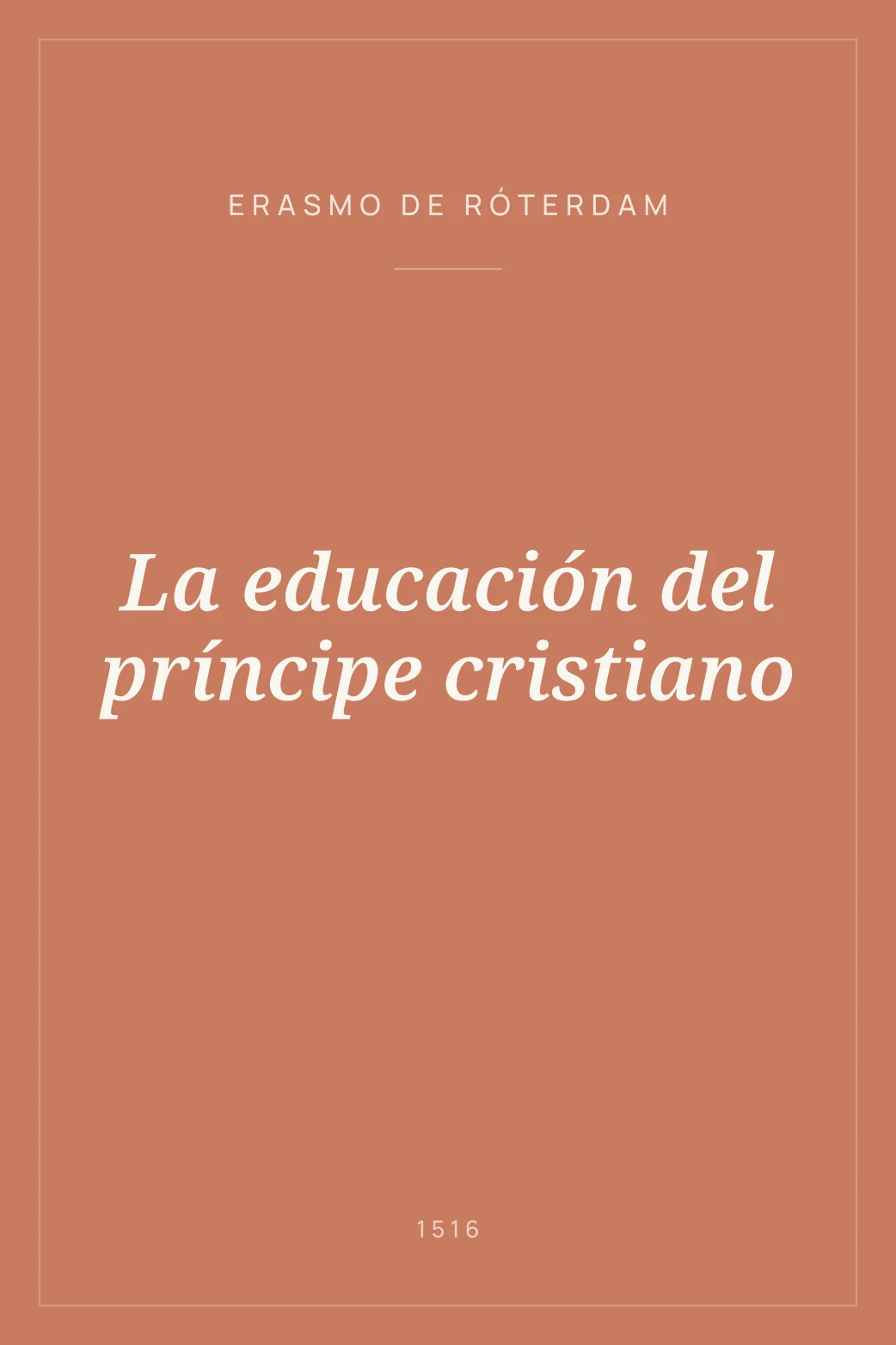 Portada de La educación del príncipe cristiano