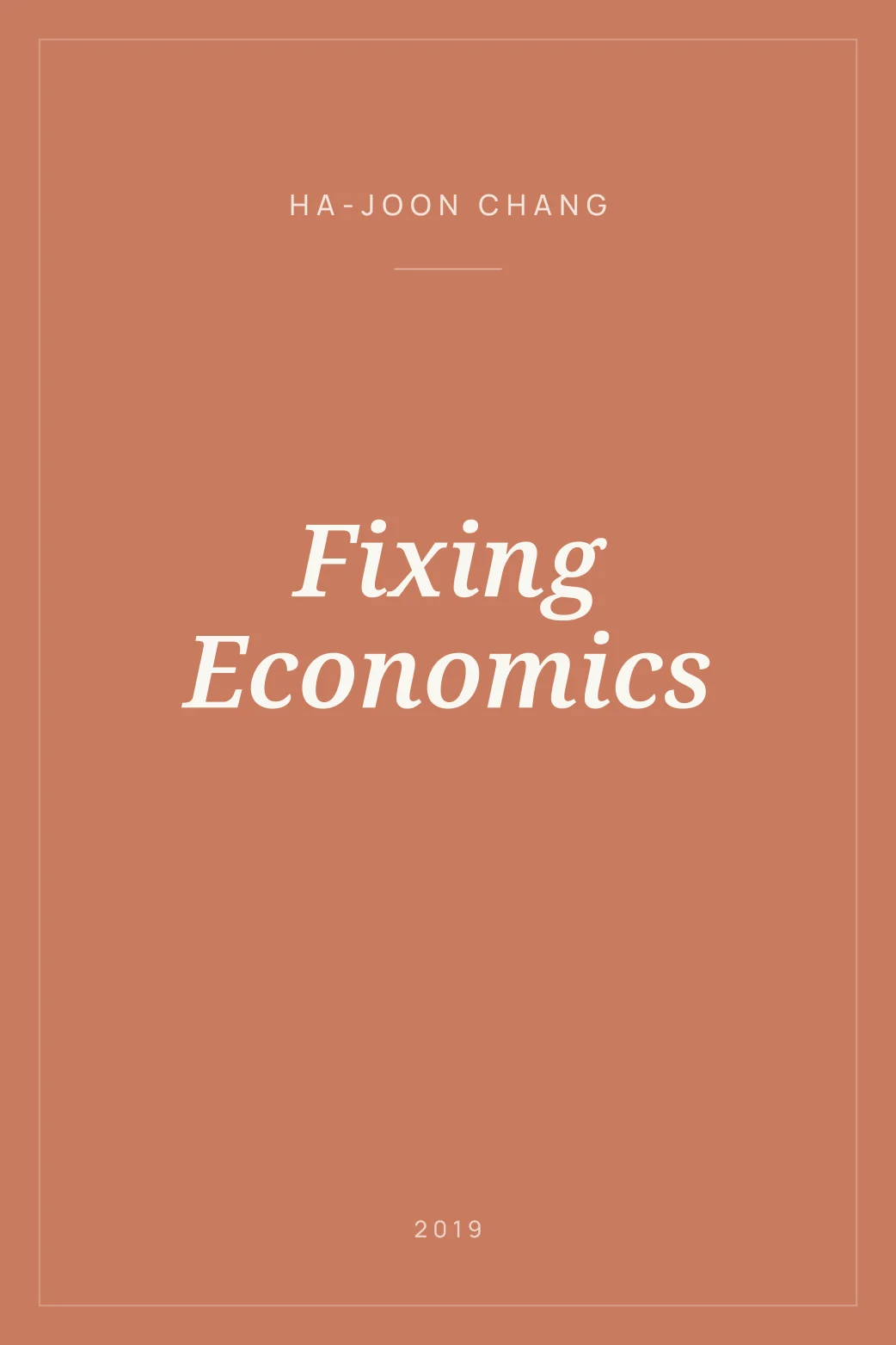 Portada de Fixing Economics