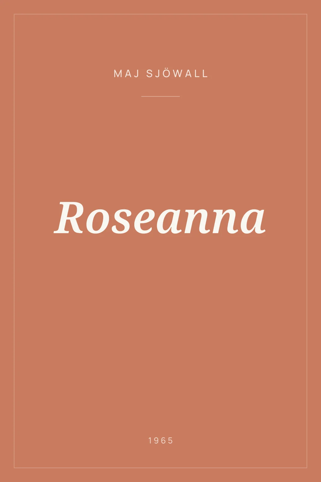 Portada de Roseanna