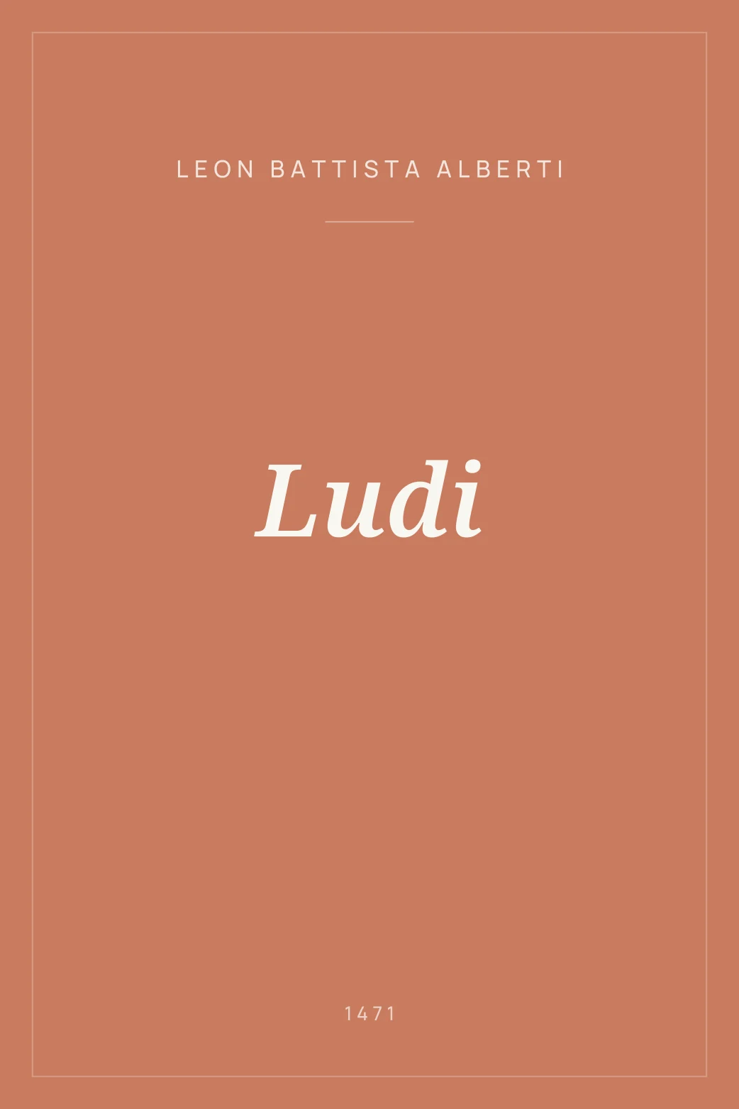 Portada de Ludi