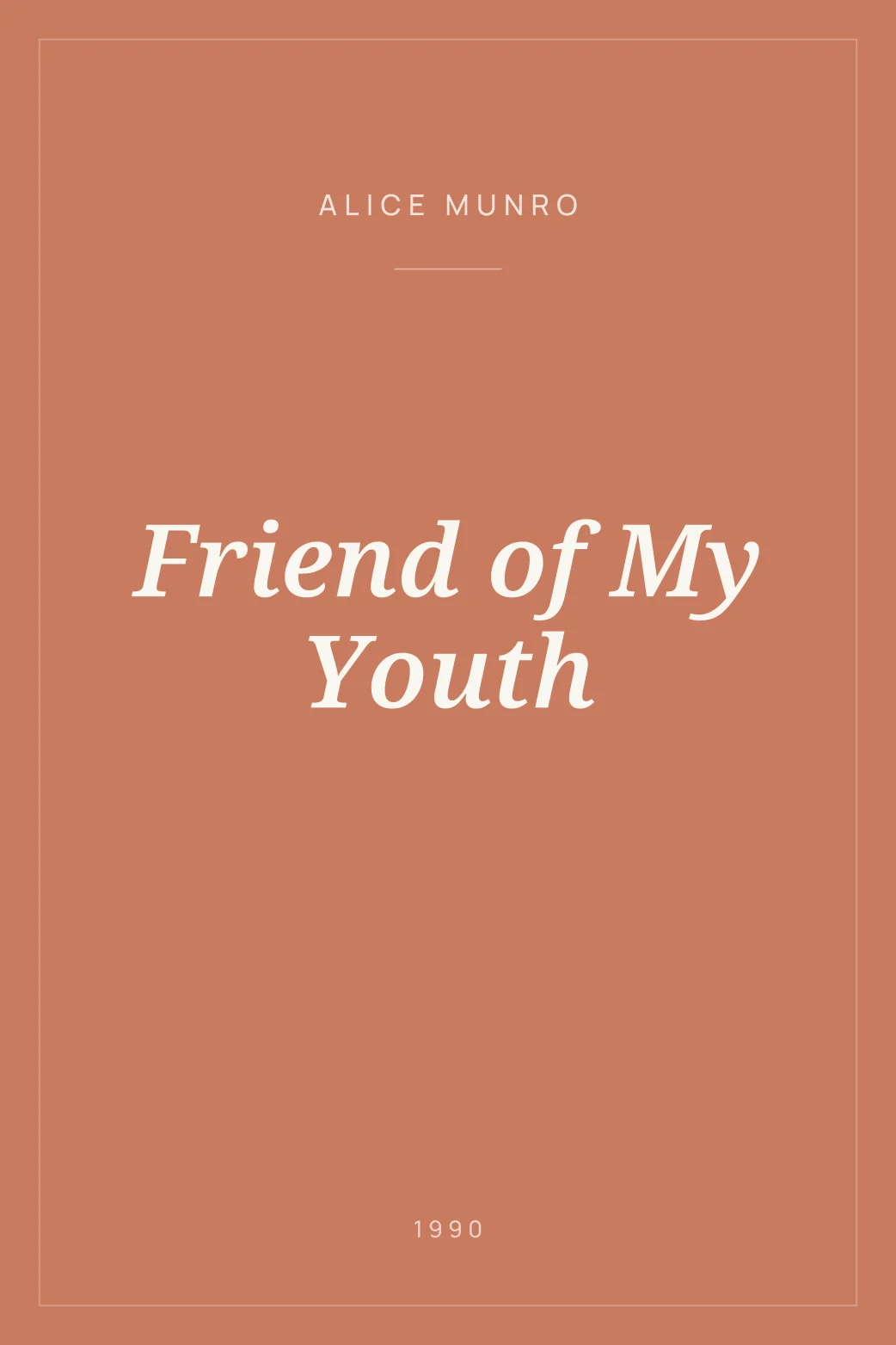 Portada de Friend of My Youth
