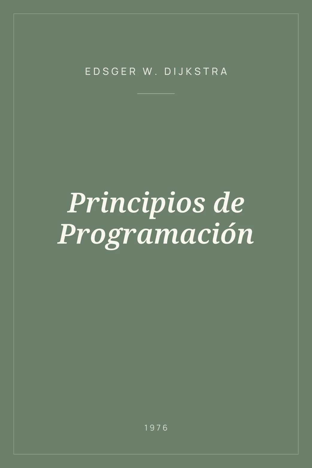 Portada de Principios de Programación