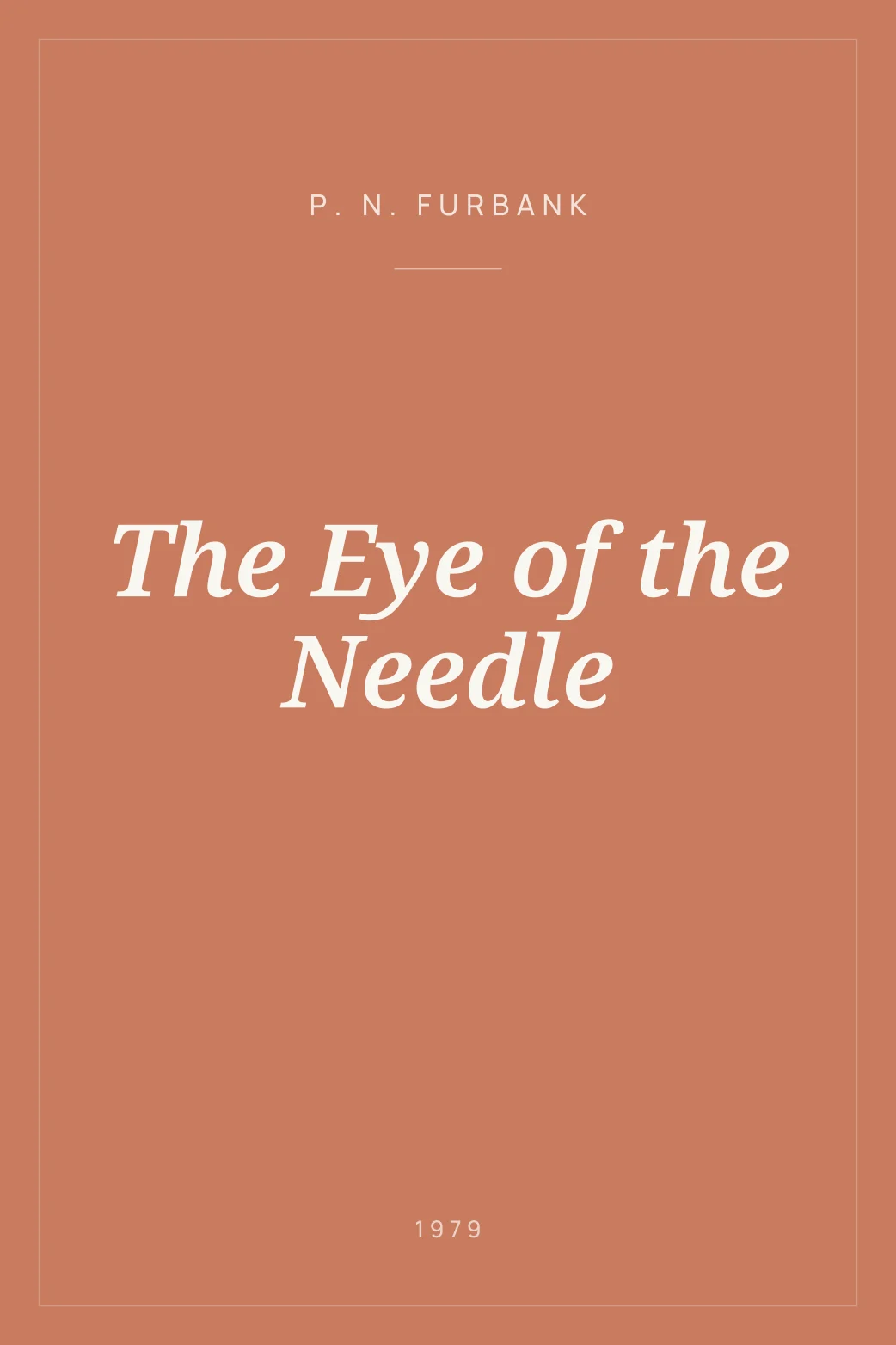 Portada de The Eye of the Needle
