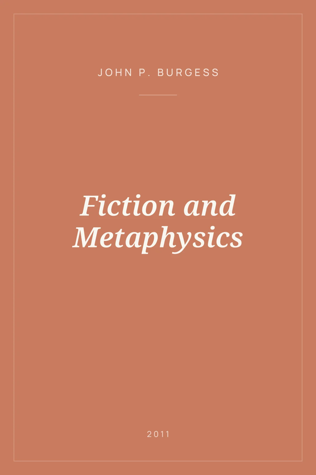 Portada de Fiction and Metaphysics