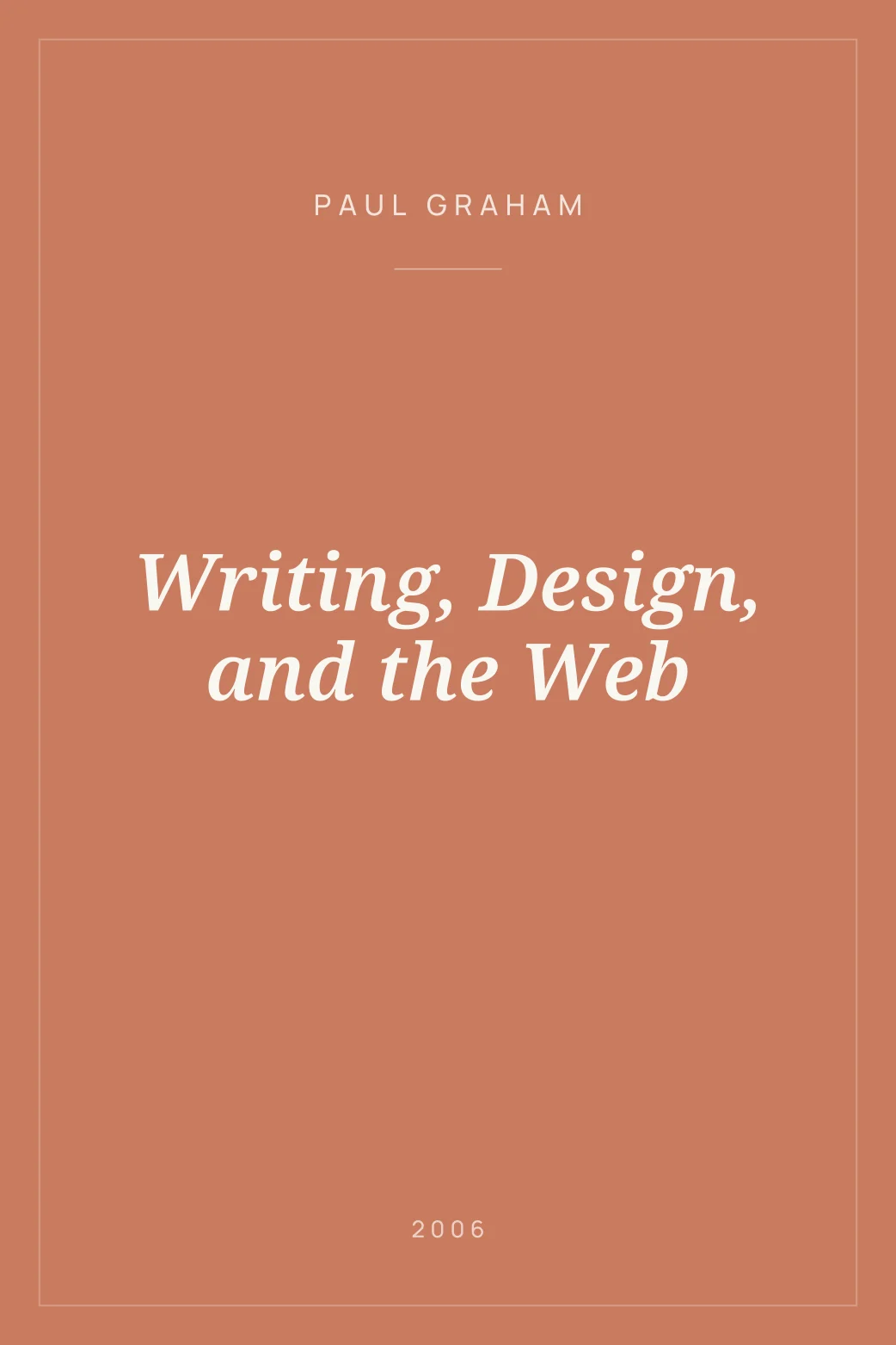 Portada de Writing, Design, and the Web