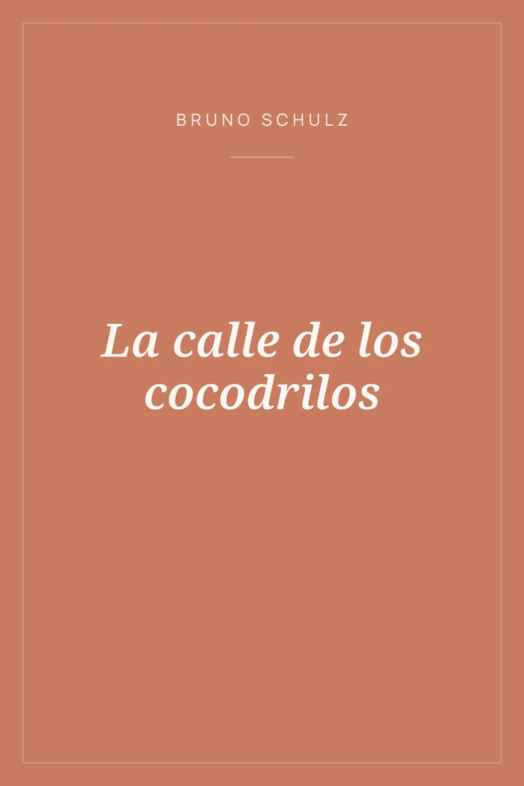 Portada de La calle de los cocodrilos