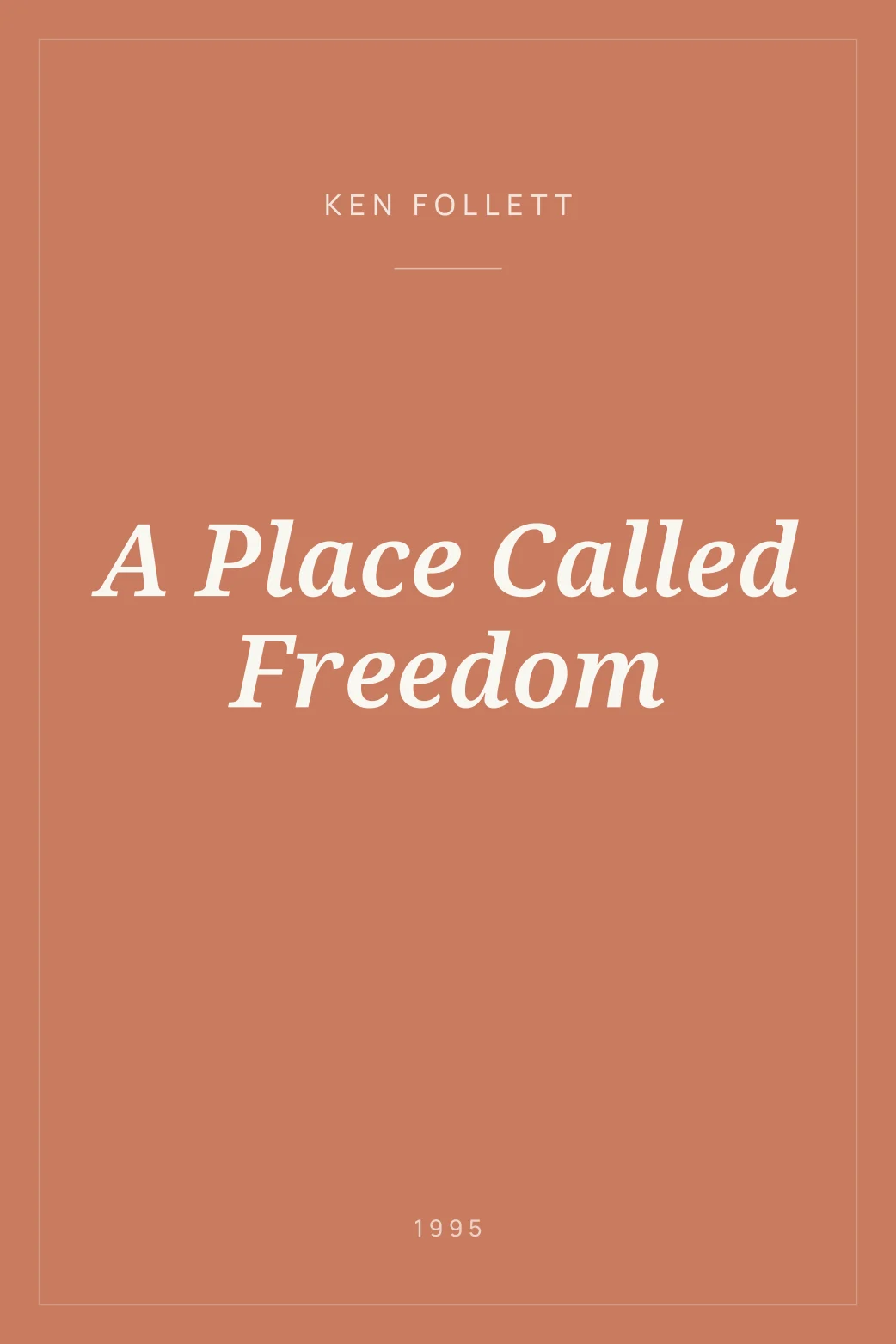 Portada de A Place Called Freedom