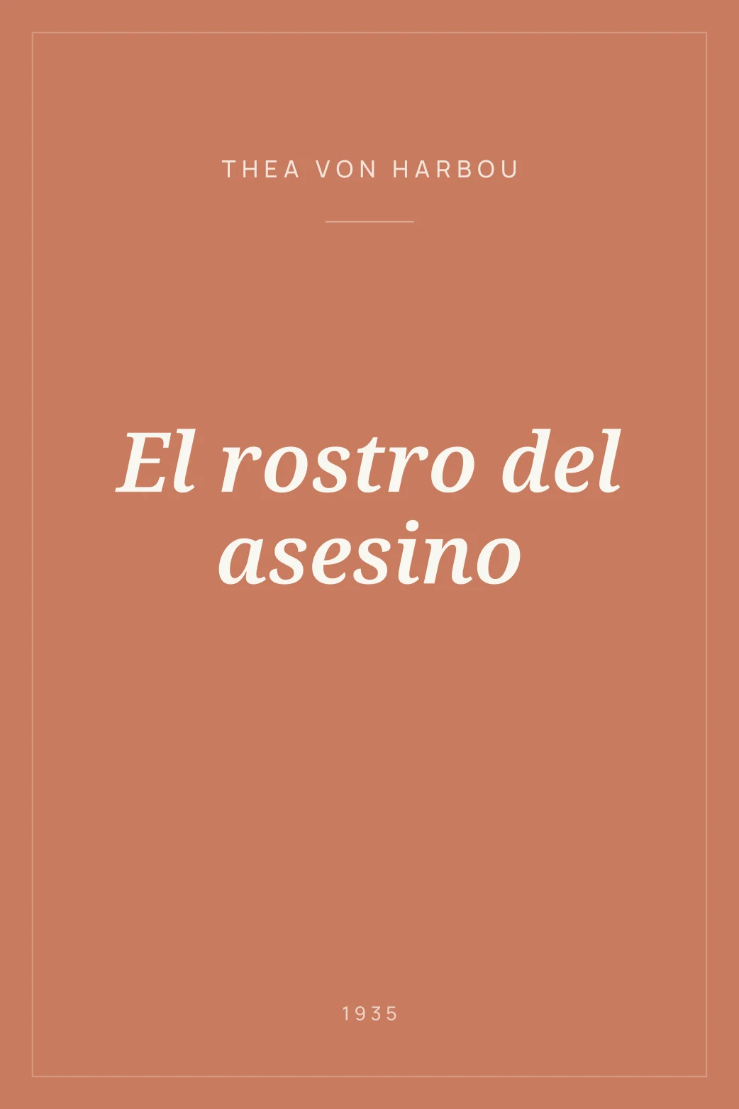 Portada de El rostro del asesino