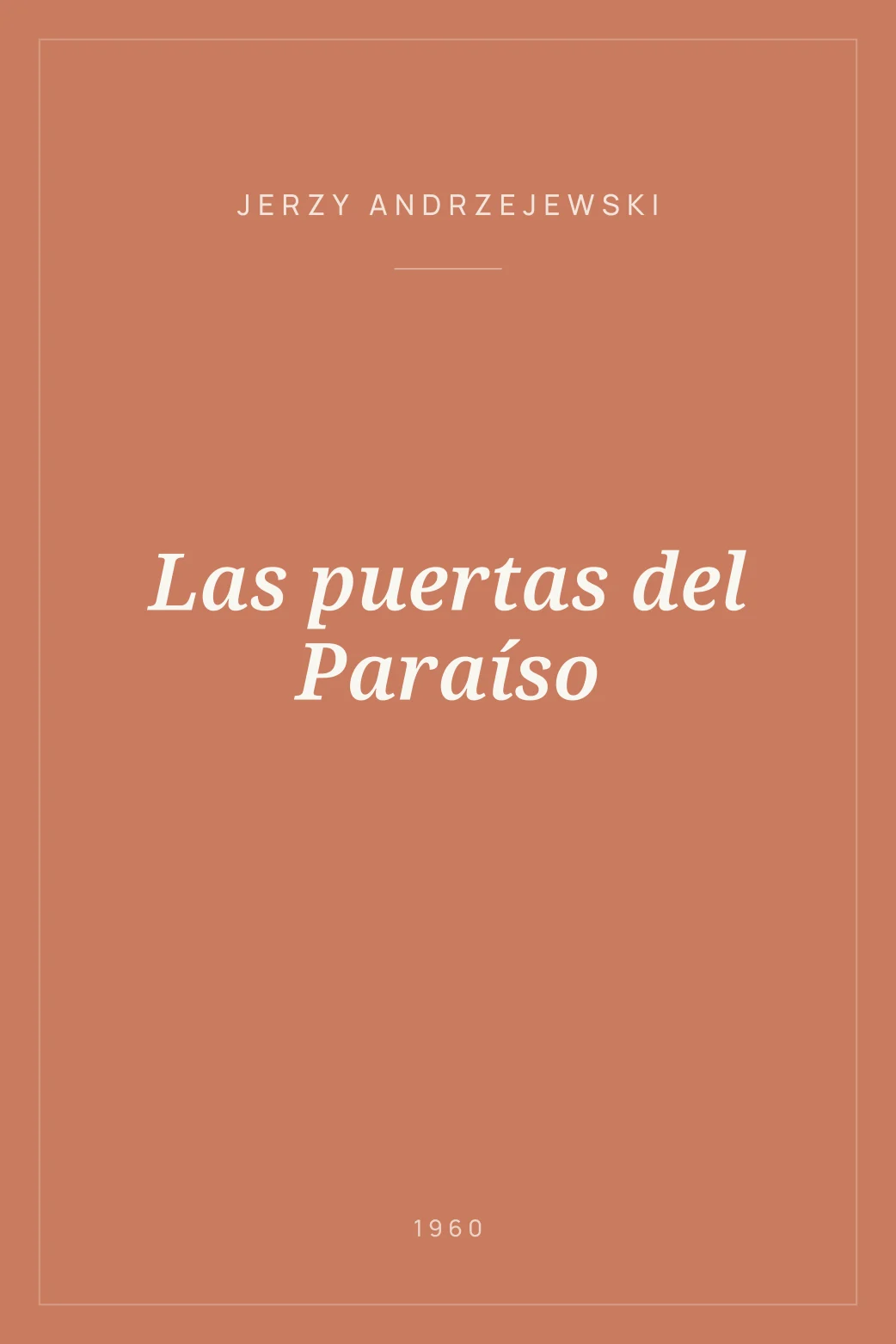 Portada de Las puertas del Paraíso