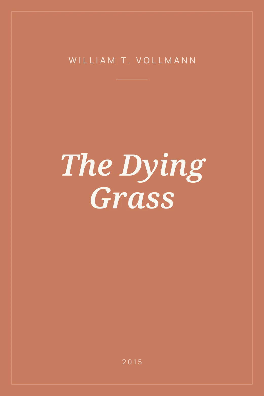 Portada de The Dying Grass