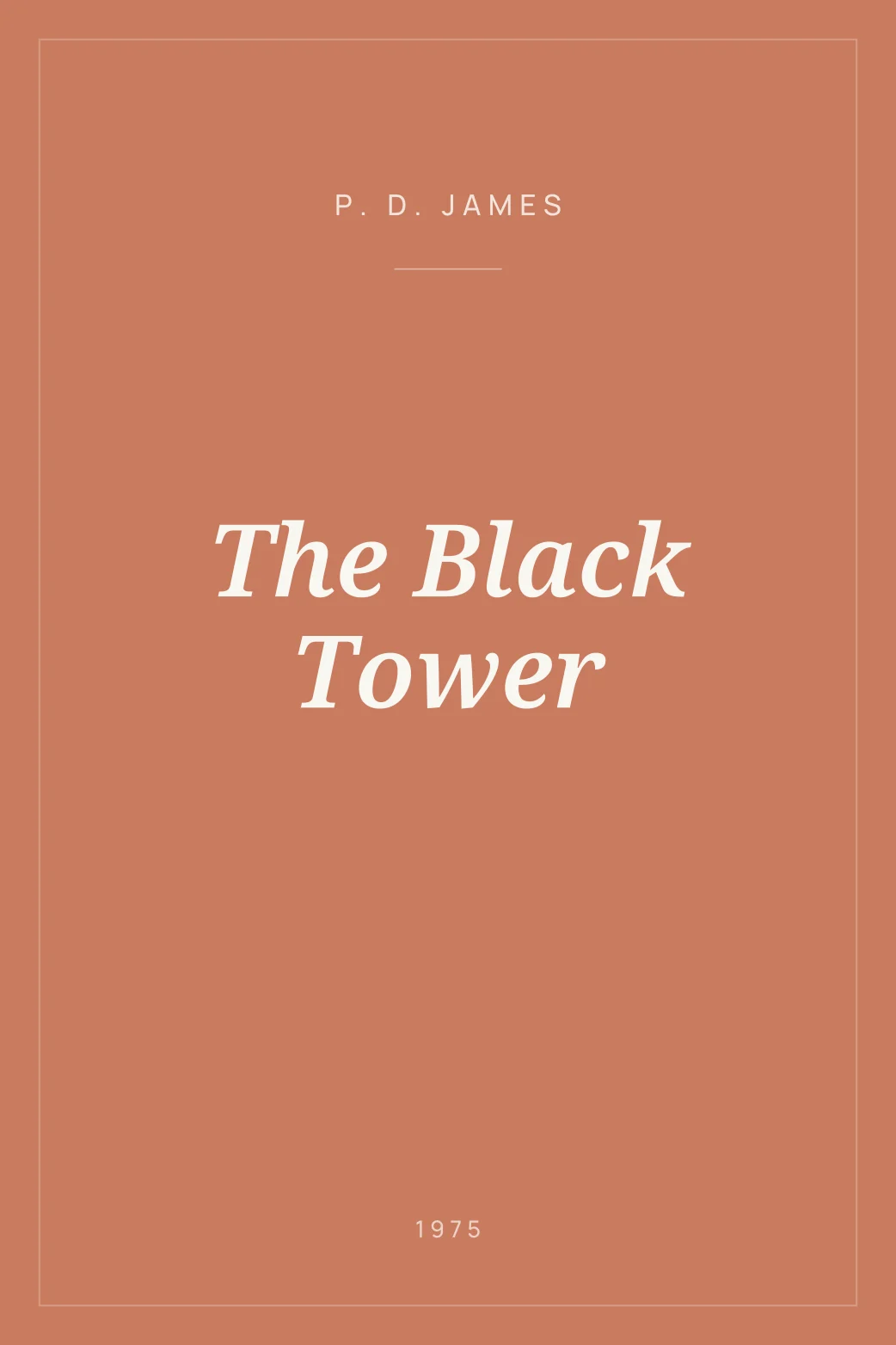 Portada de The Black Tower
