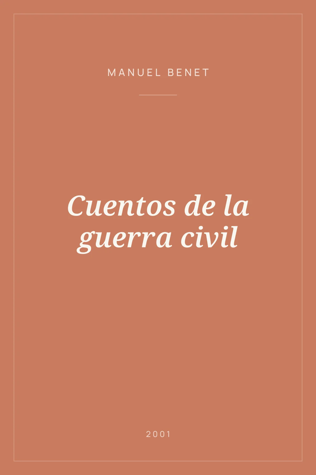 Portada de Cuentos de la guerra civil