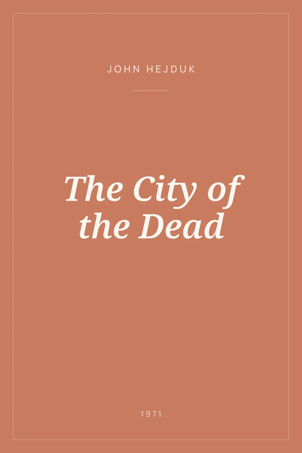 Portada de The City of the Dead