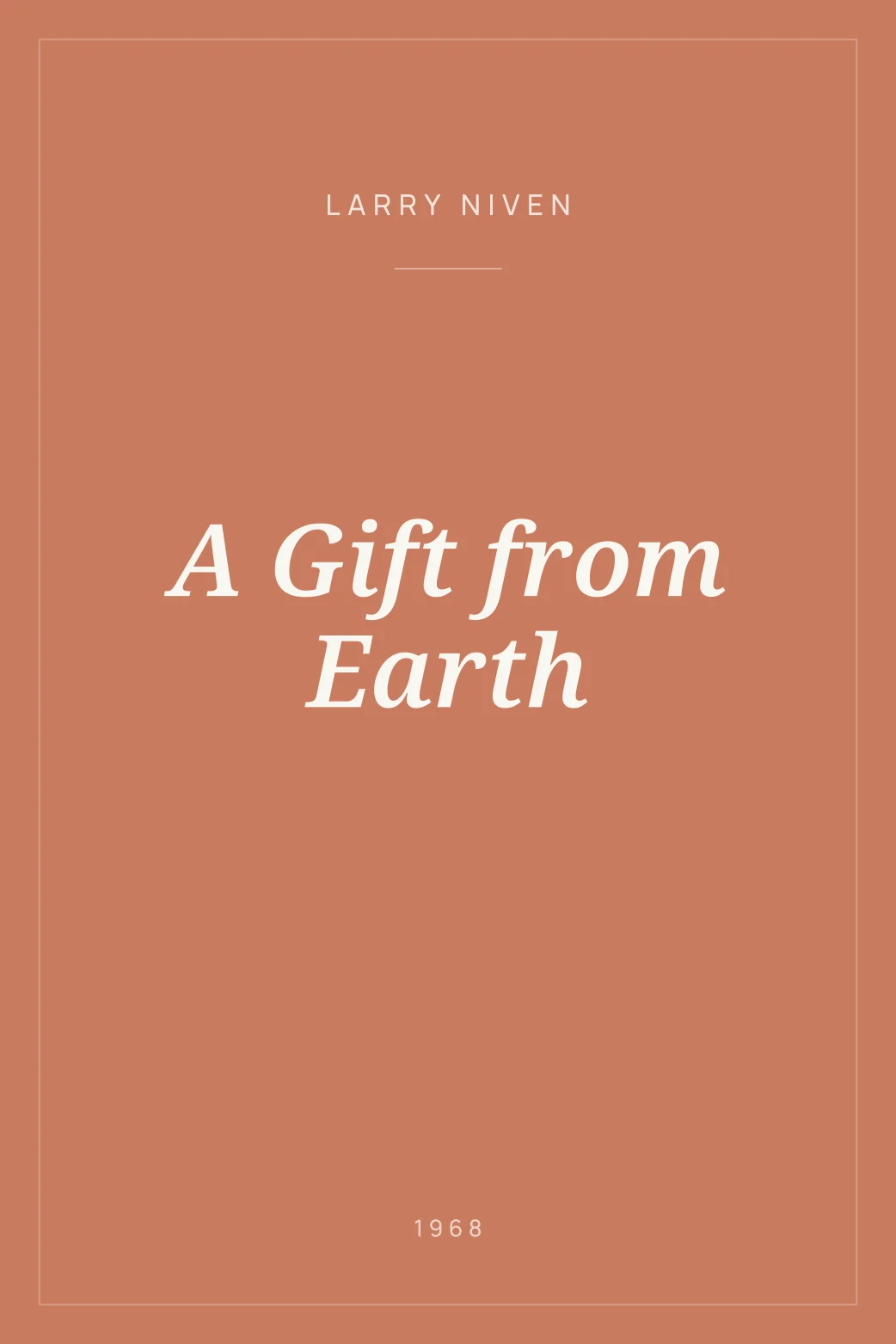 Portada de A Gift from Earth