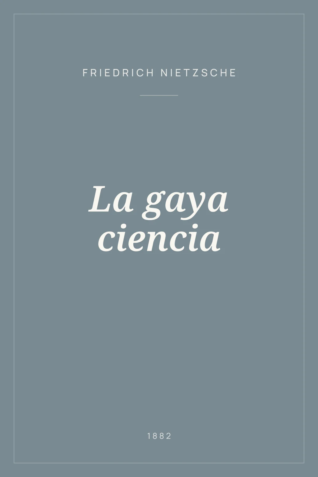 Portada de La gaya ciencia