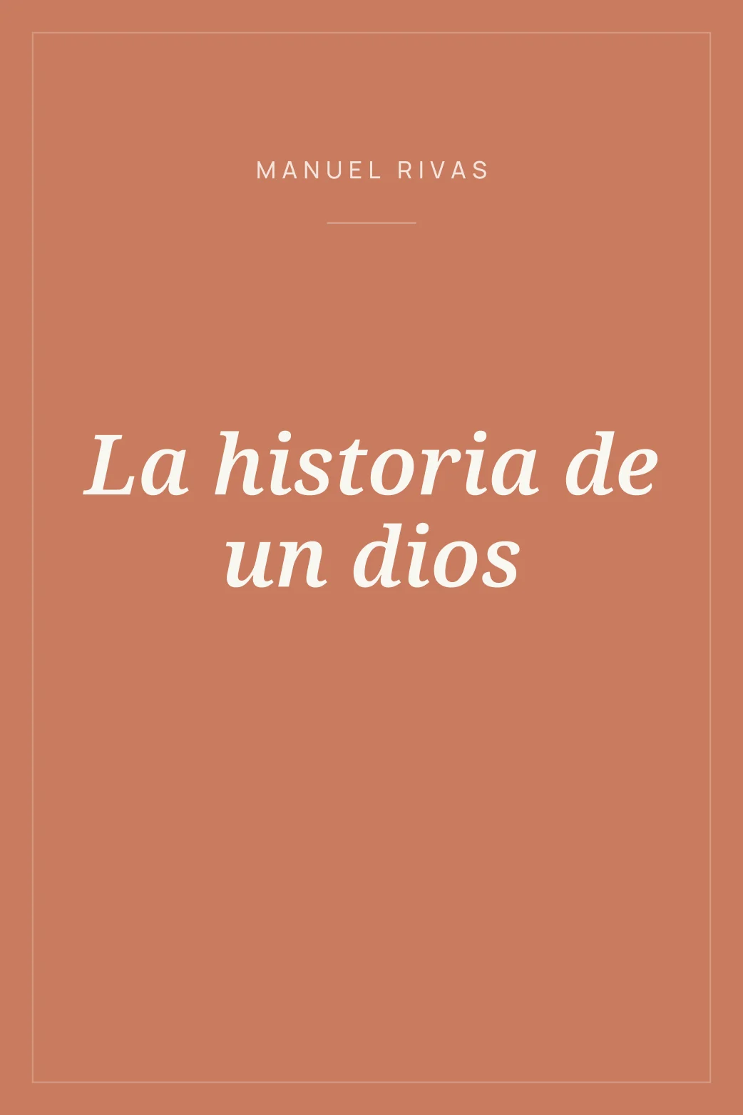 Portada de La historia de un dios