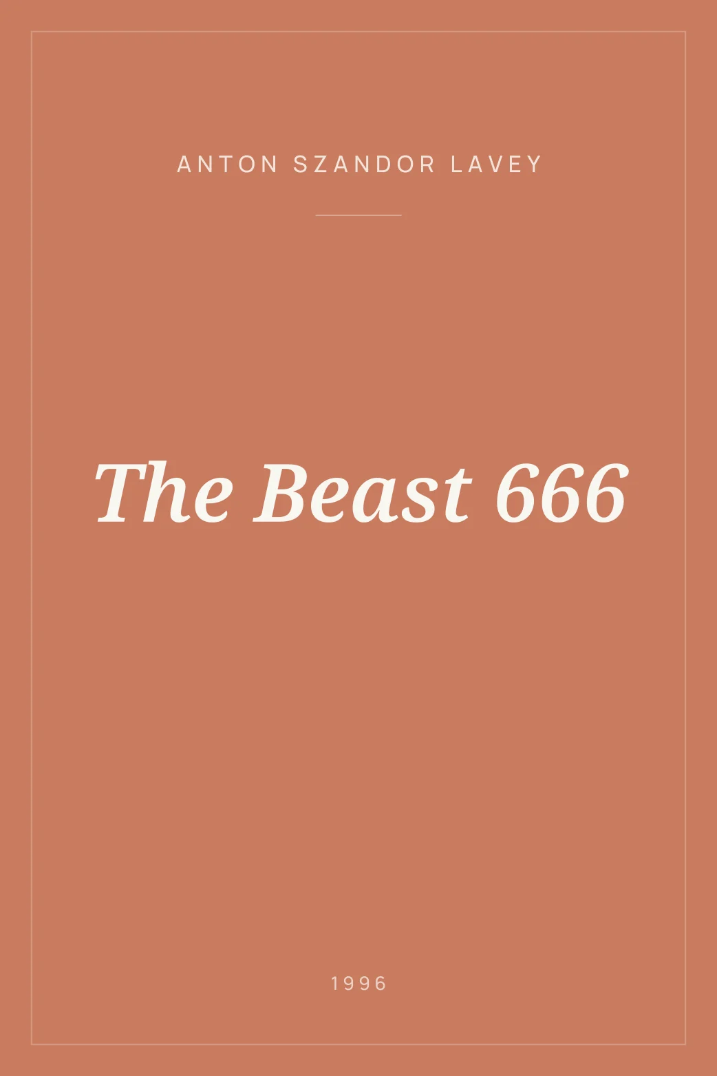 Portada de The Beast 666