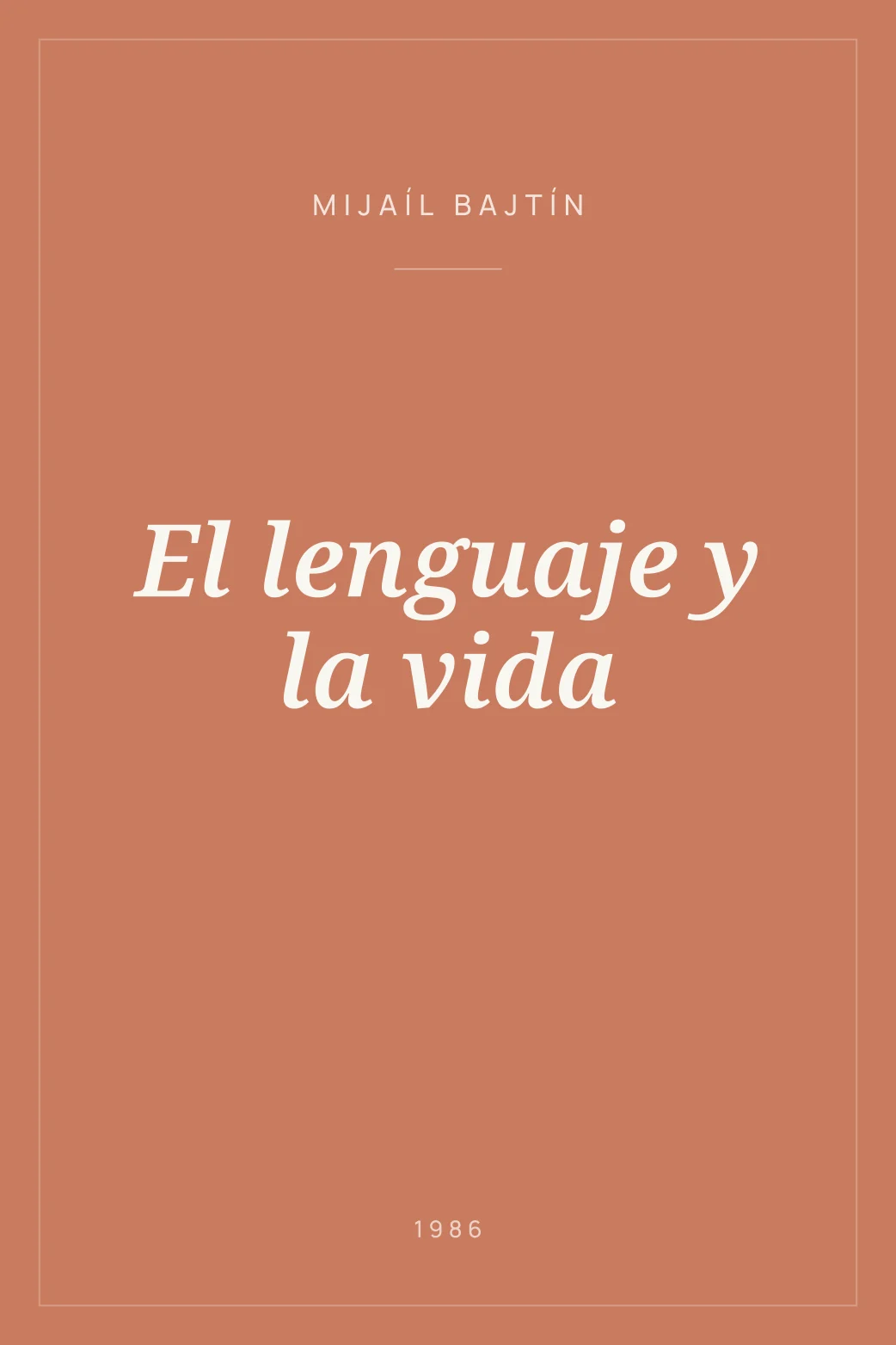 Portada de El lenguaje y la vida