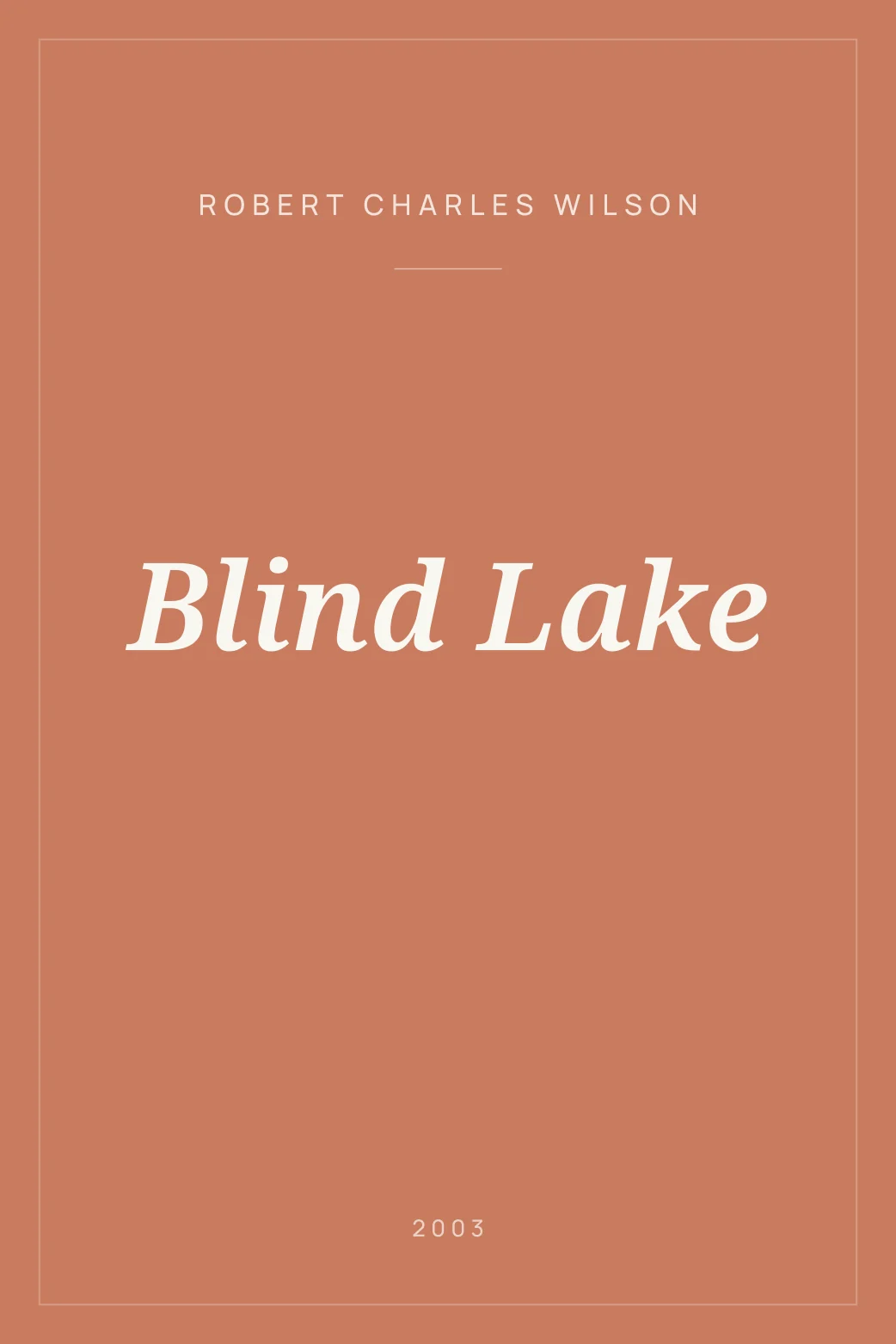 Portada de Blind Lake