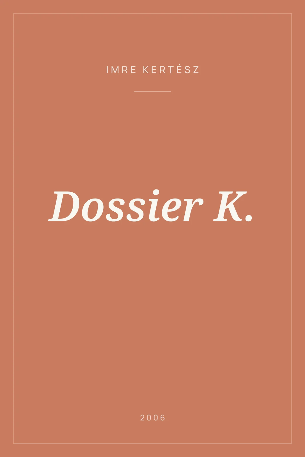 Portada de Dossier K.