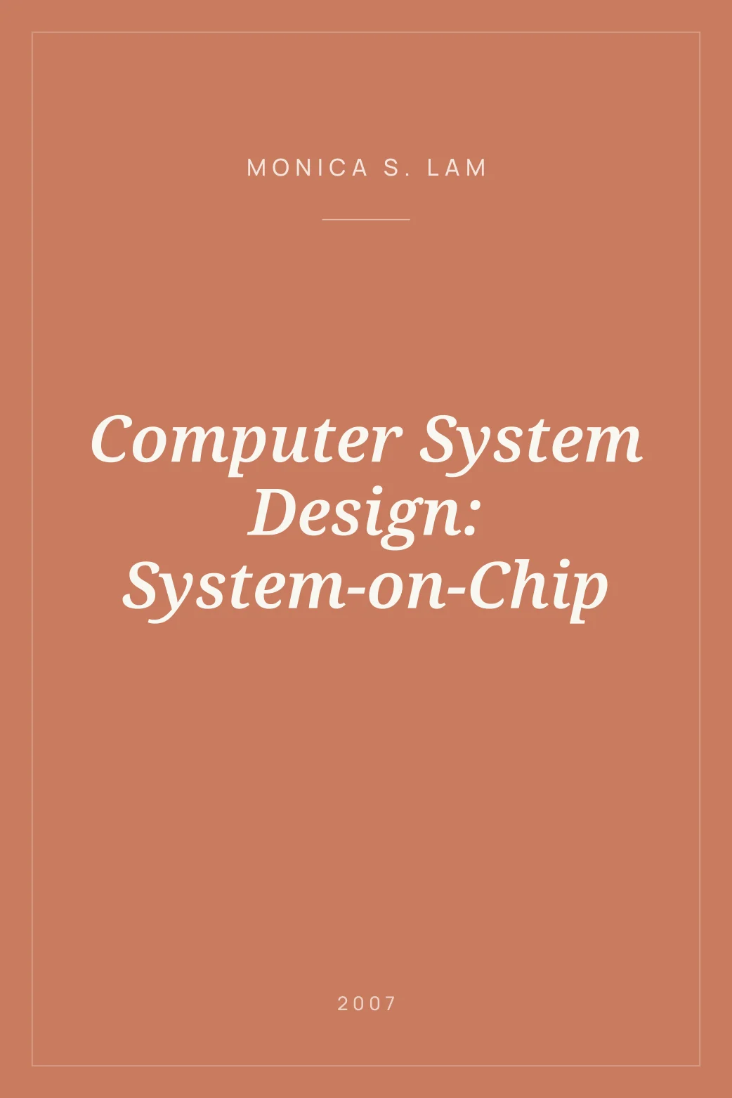 Portada de Computer System Design: System-on-Chip