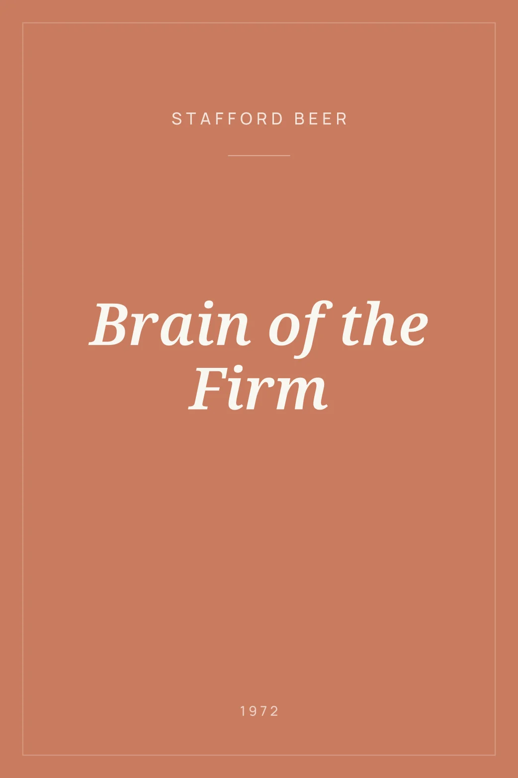 Portada de Brain of the Firm