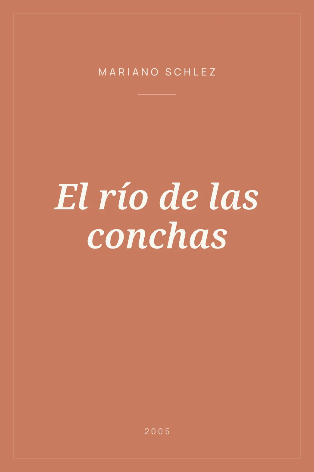 Portada de El río de las conchas