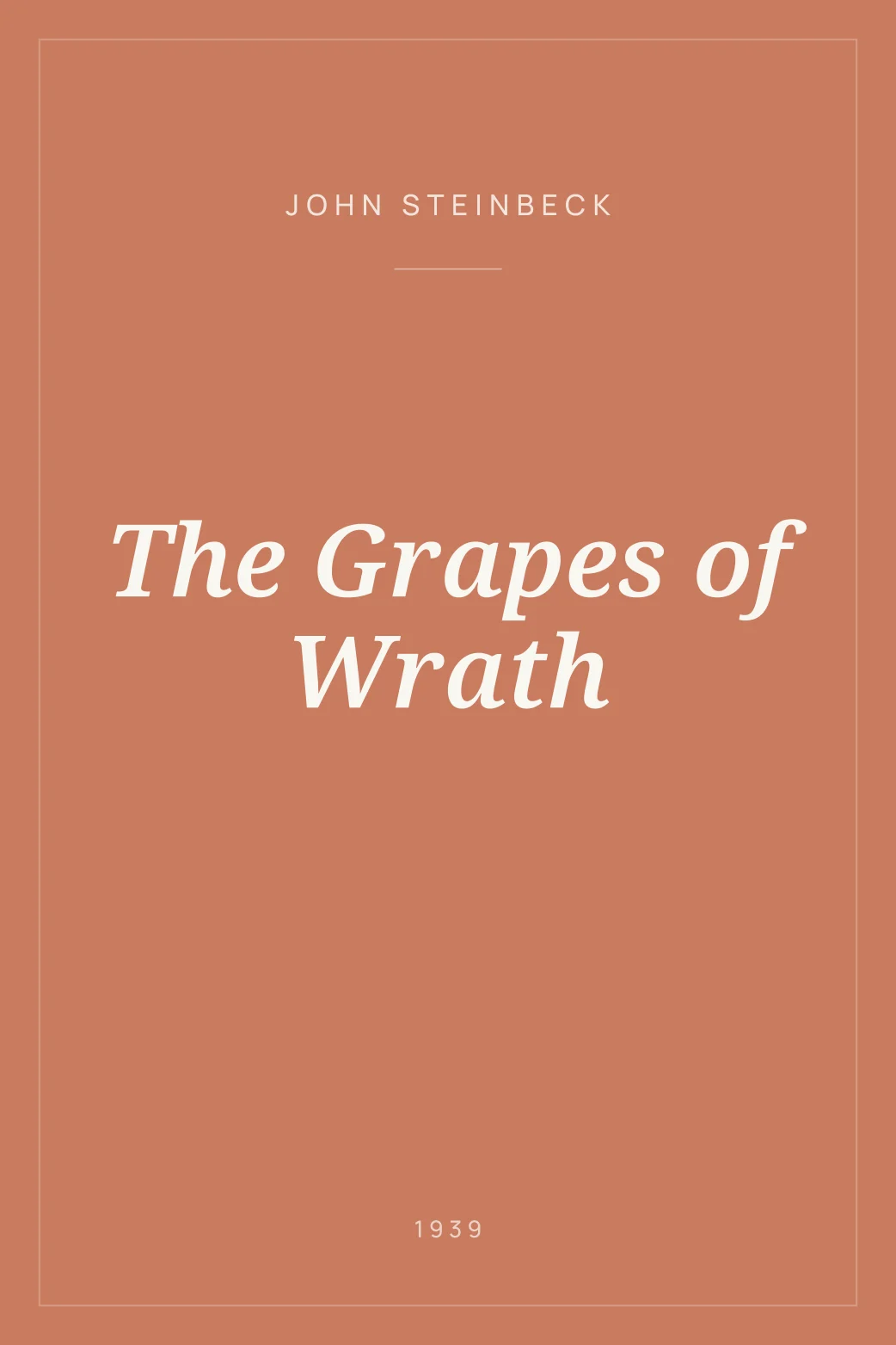Portada de The Grapes of Wrath