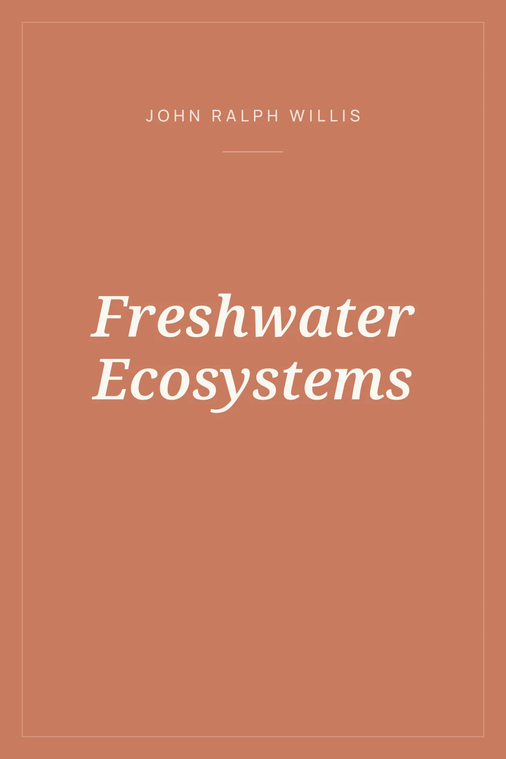 Portada de Freshwater Ecosystems