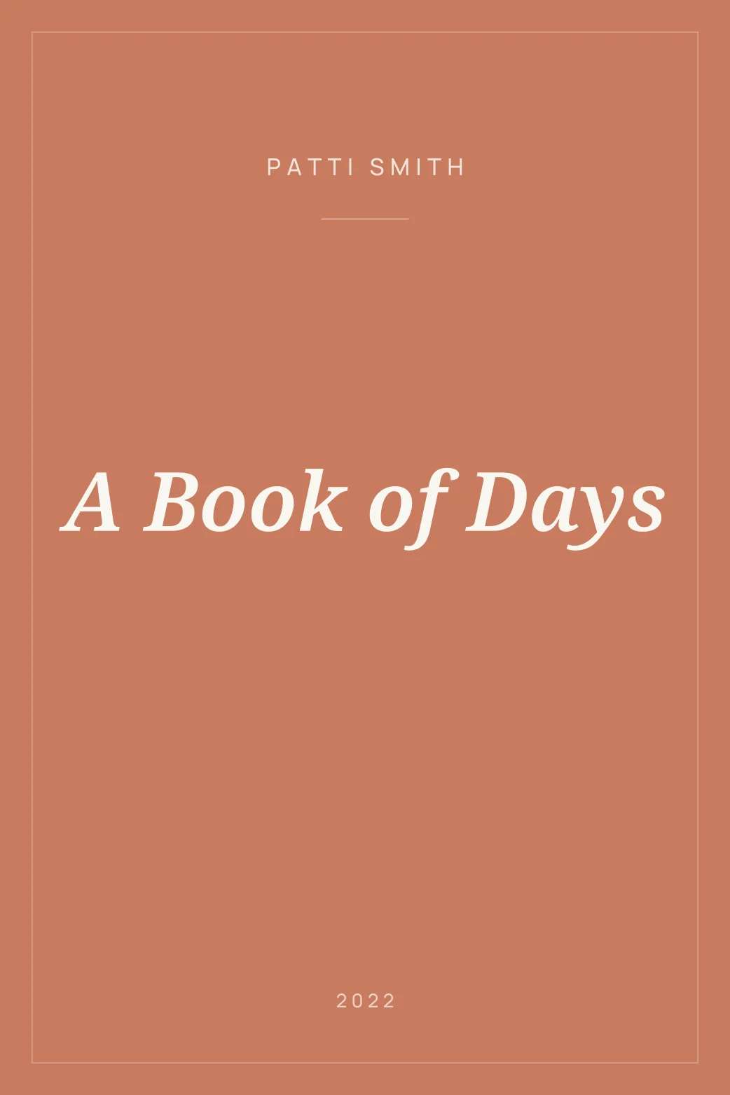 Portada de A Book of Days
