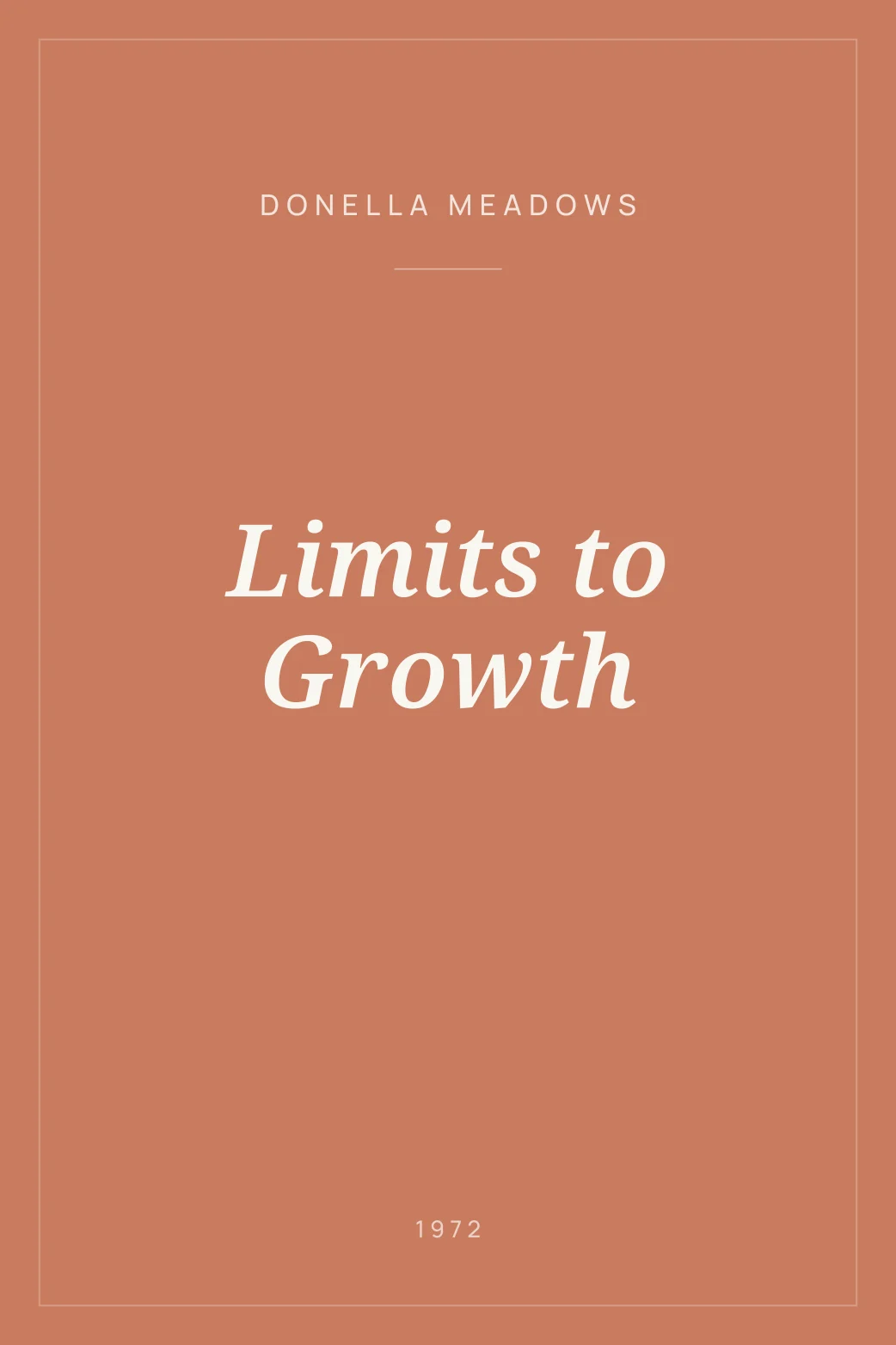 Portada de Limits to Growth