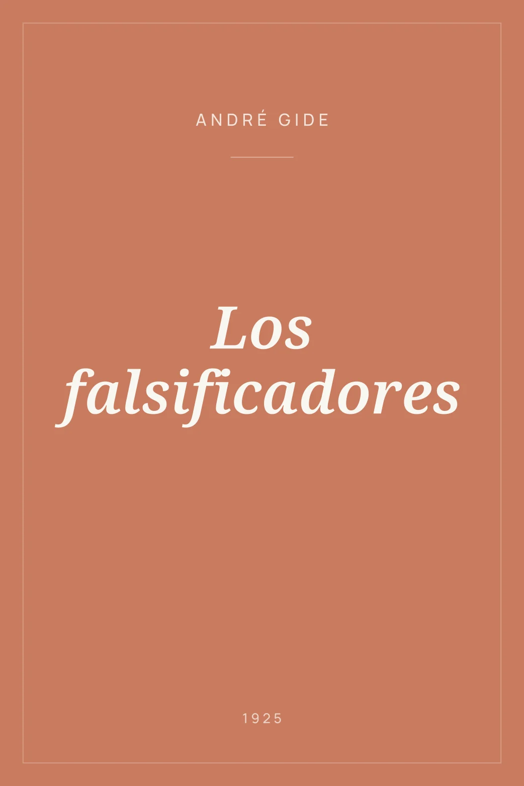Portada de Los falsificadores