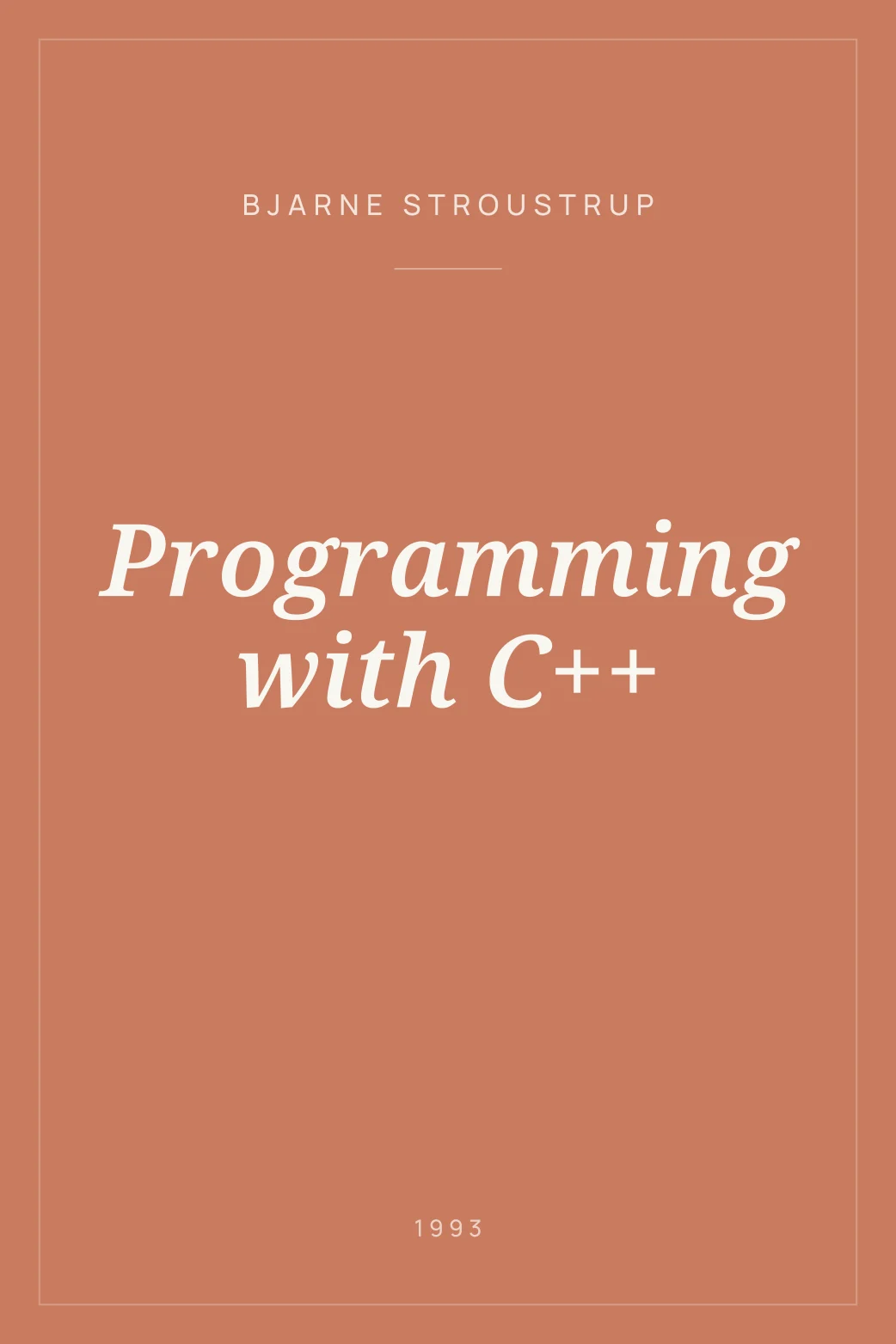 Portada de Programming with C++