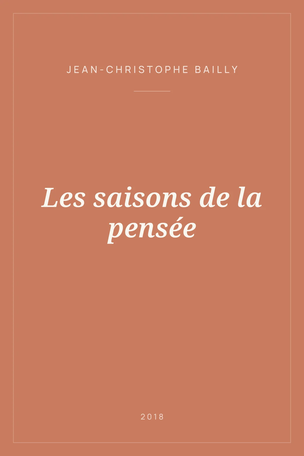 Portada de Les saisons de la pensée