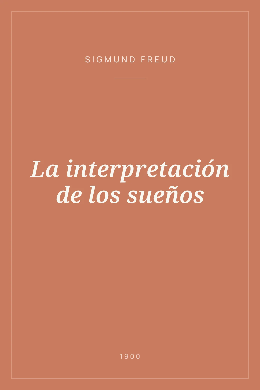 Portada de La interpretación de los sueños