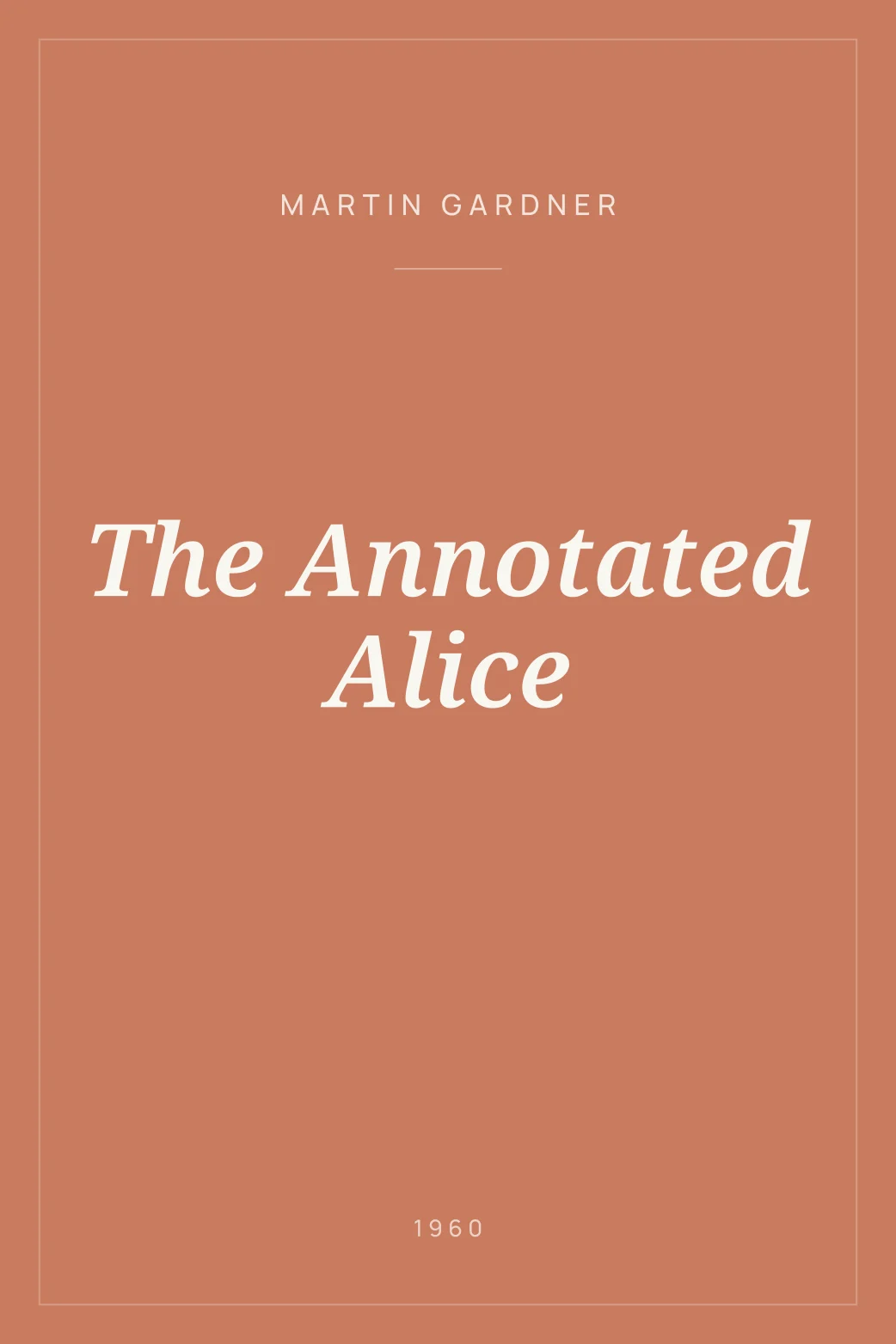 Portada de The Annotated Alice