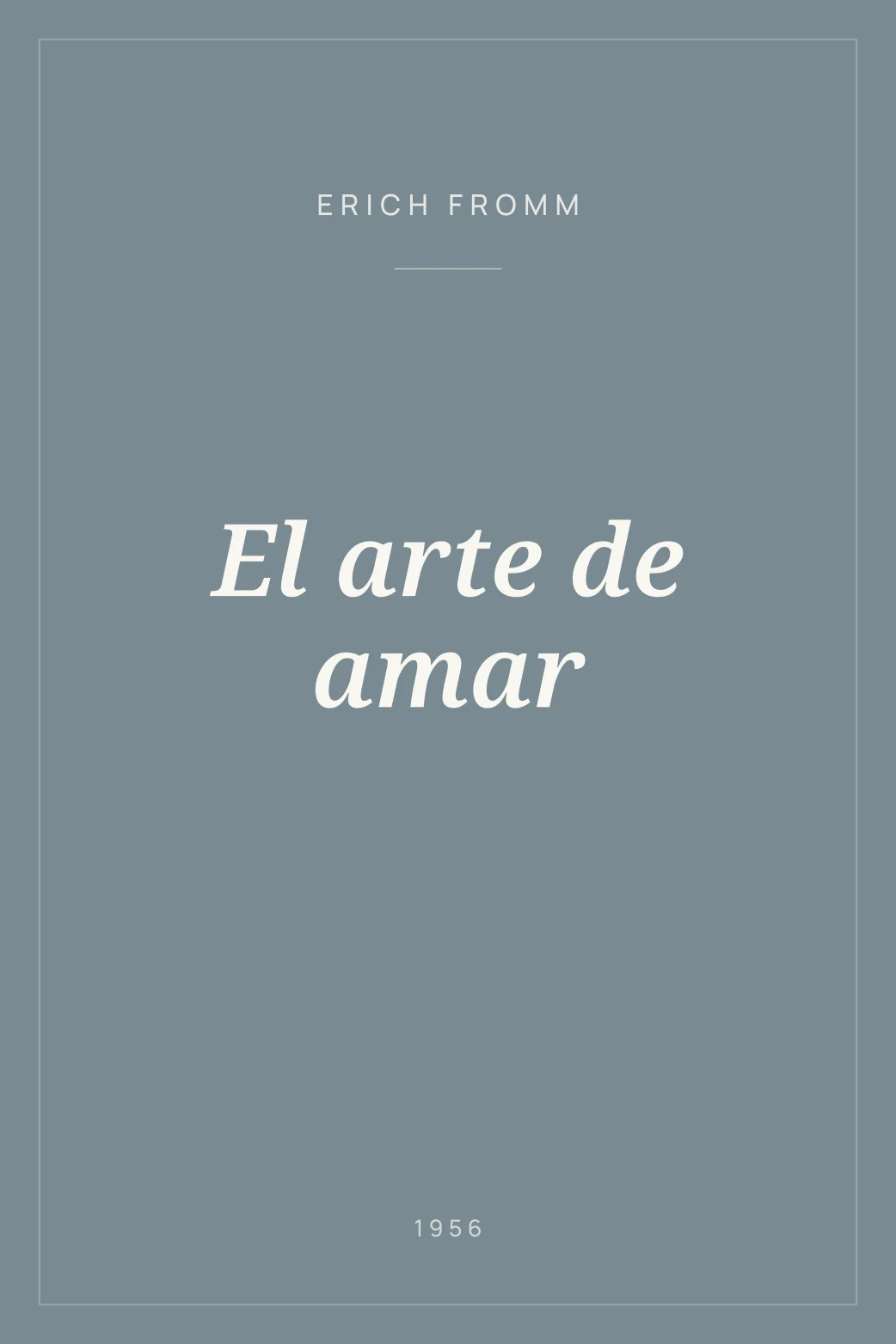 Portada de El arte de amar