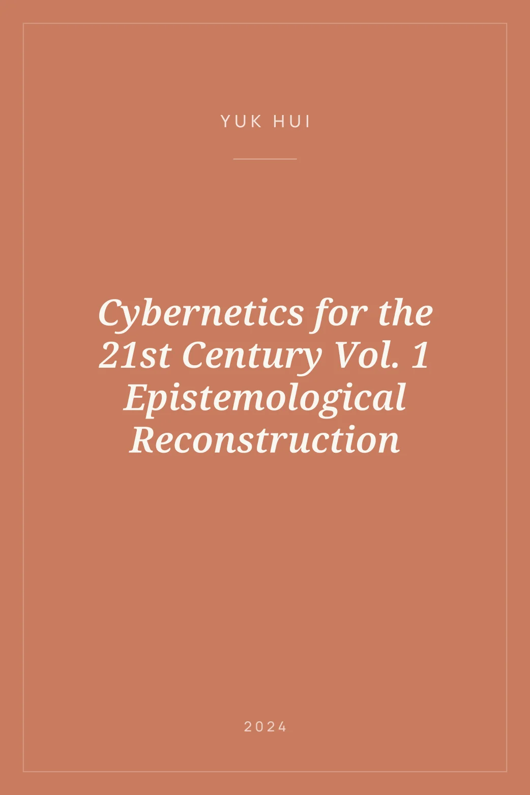 Portada de Cybernetics for the 21st Century Vol. 1 Epistemological Reconstruction