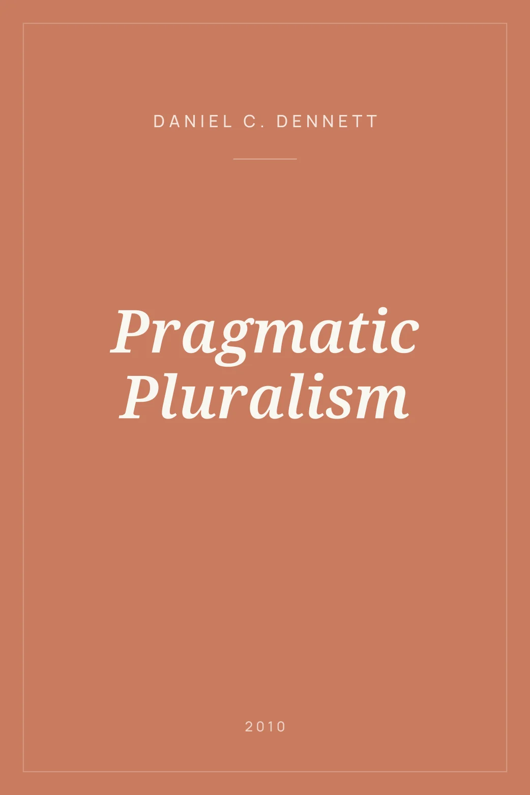 Portada de Pragmatic Pluralism