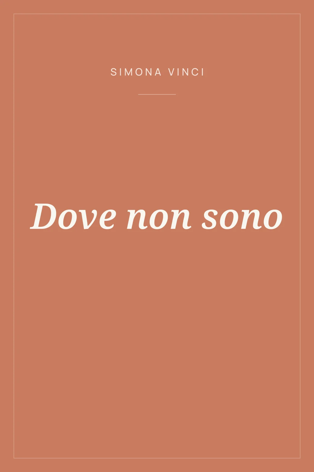 Portada de Dove non sono