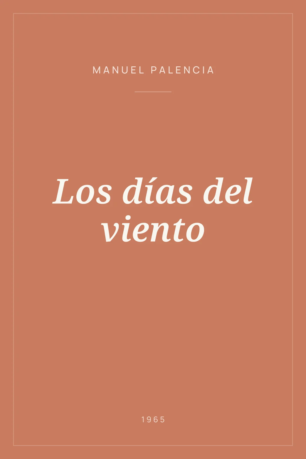 Portada de Los días del viento