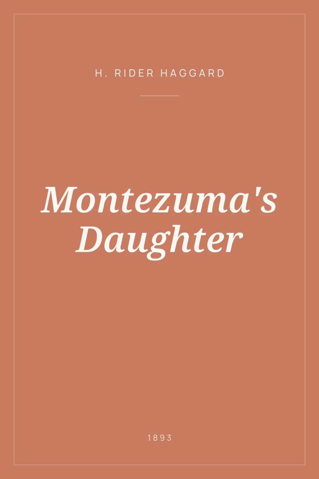 Portada de Montezuma's Daughter