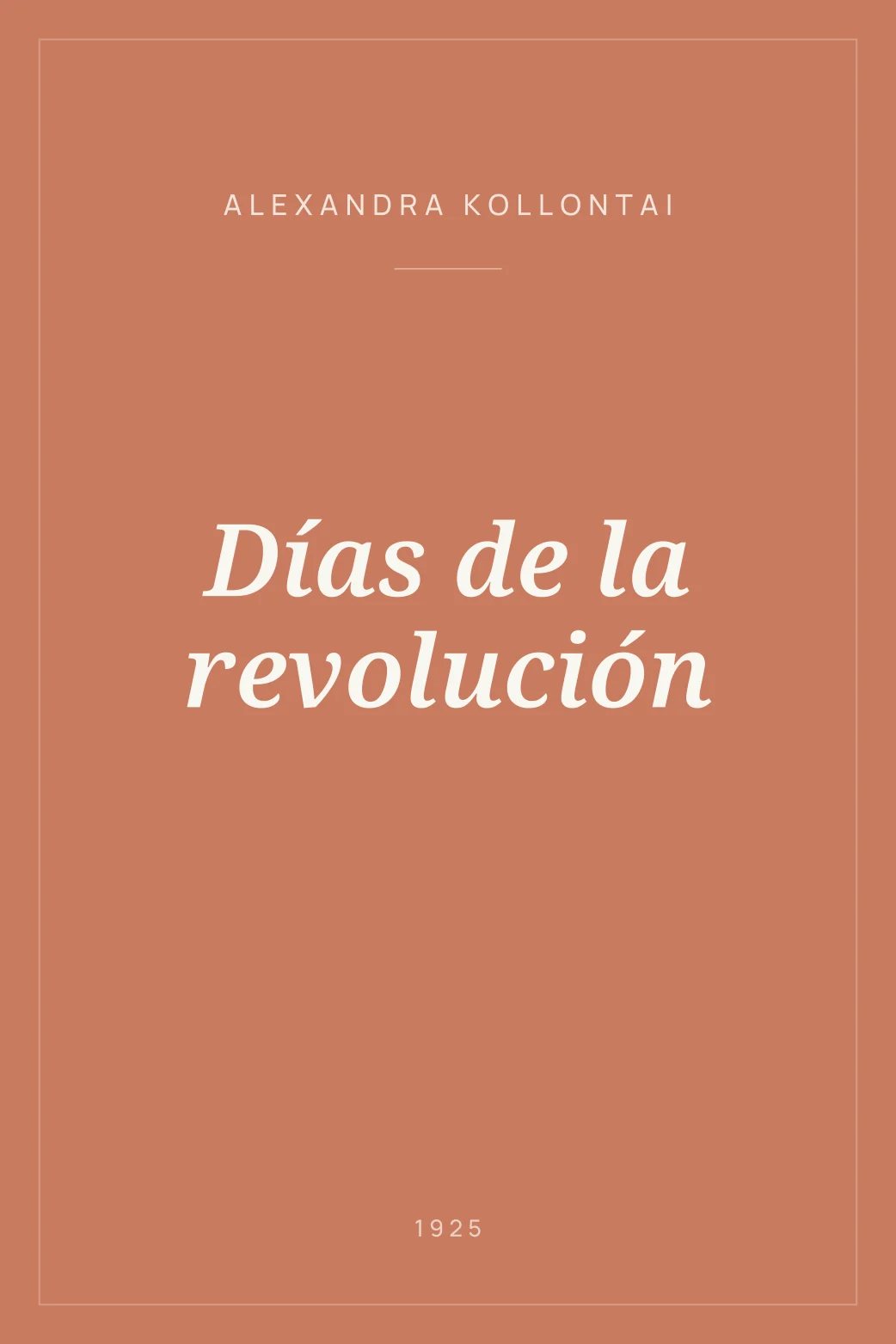 Portada de Días de la revolución