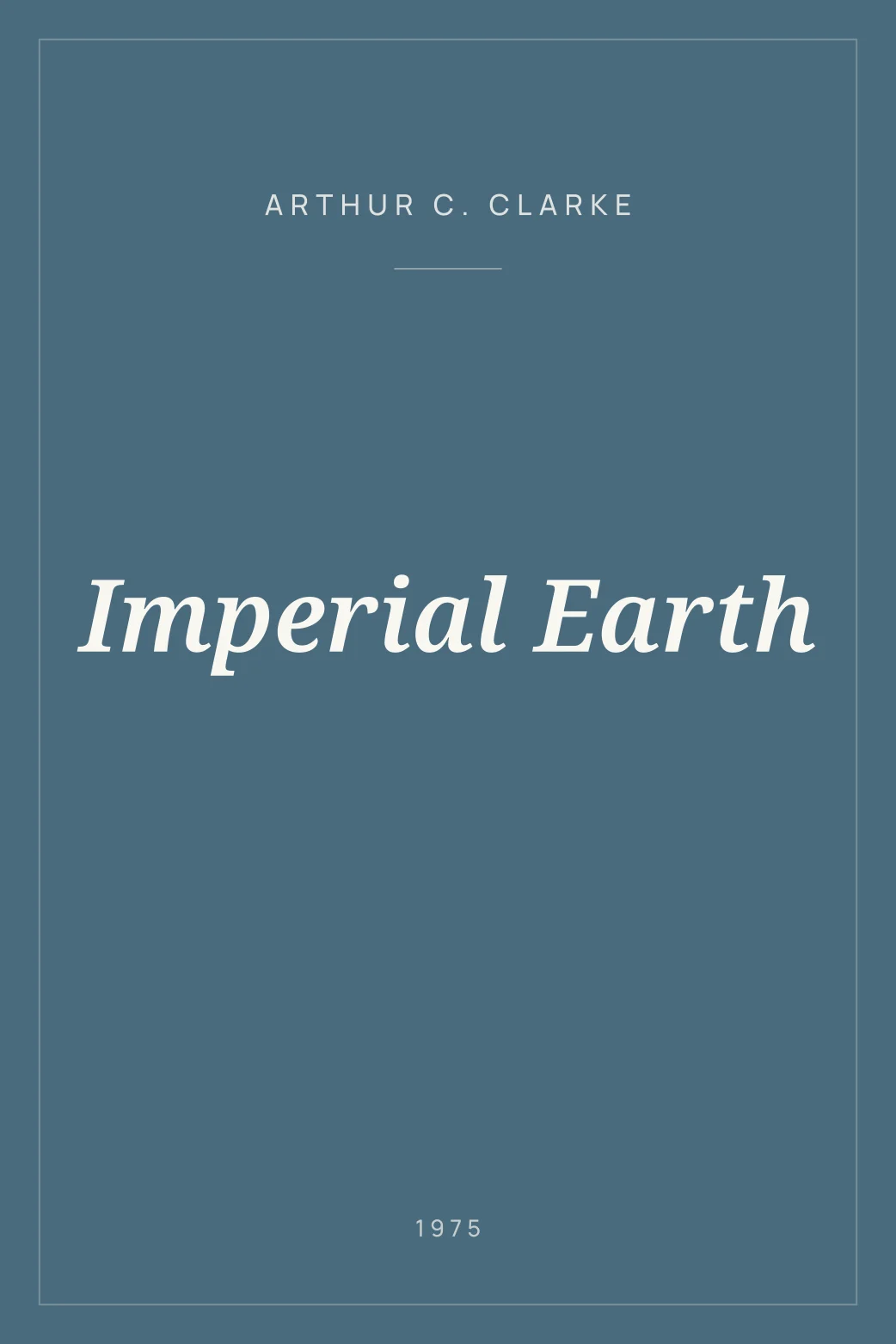 Portada de Imperial Earth