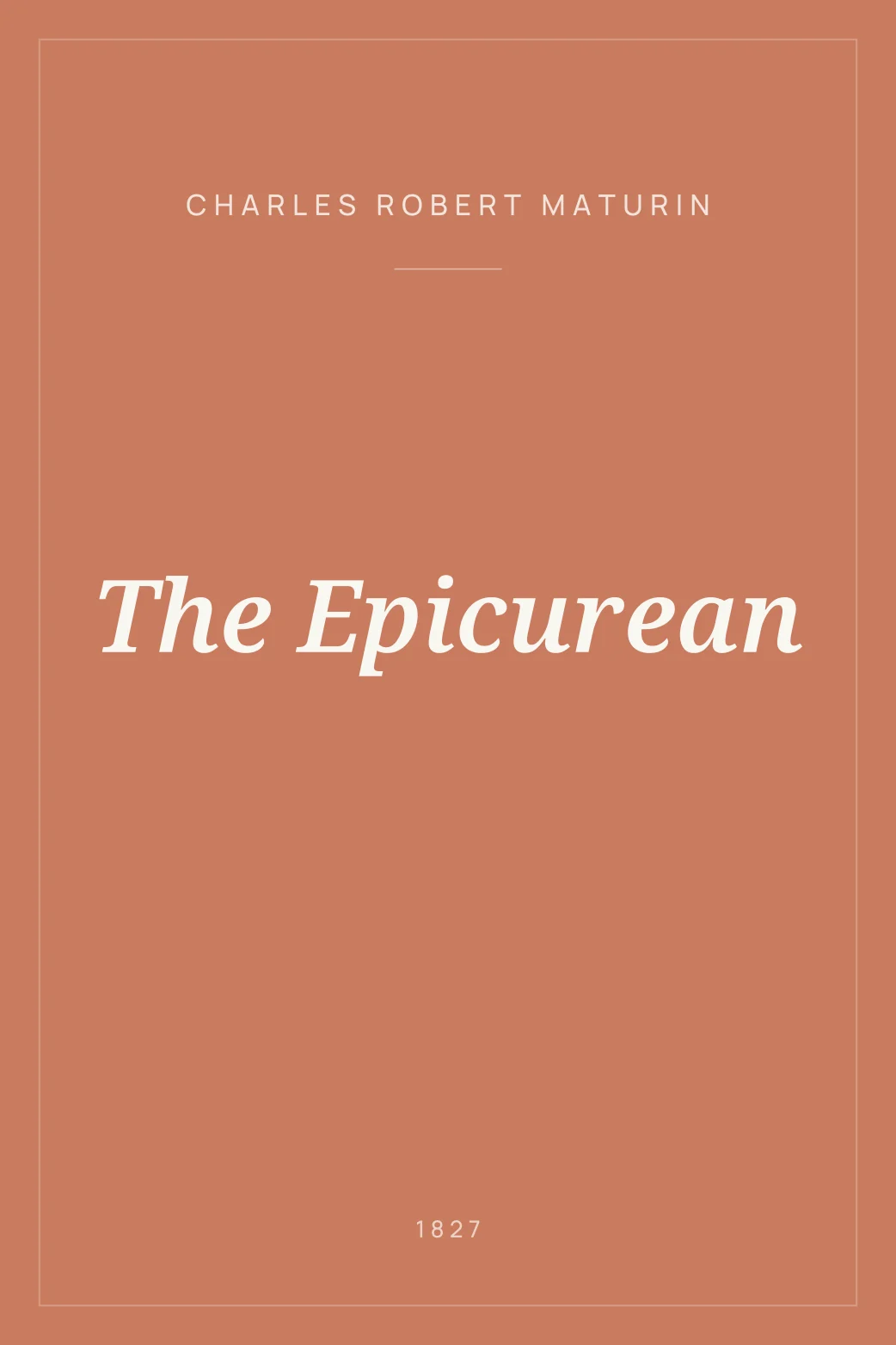 Portada de The Epicurean