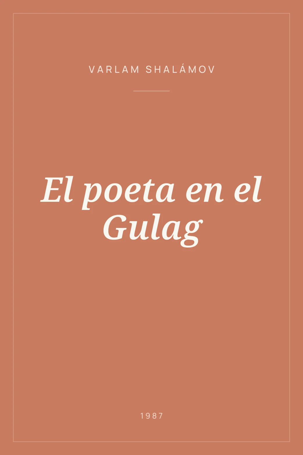Portada de El poeta en el Gulag