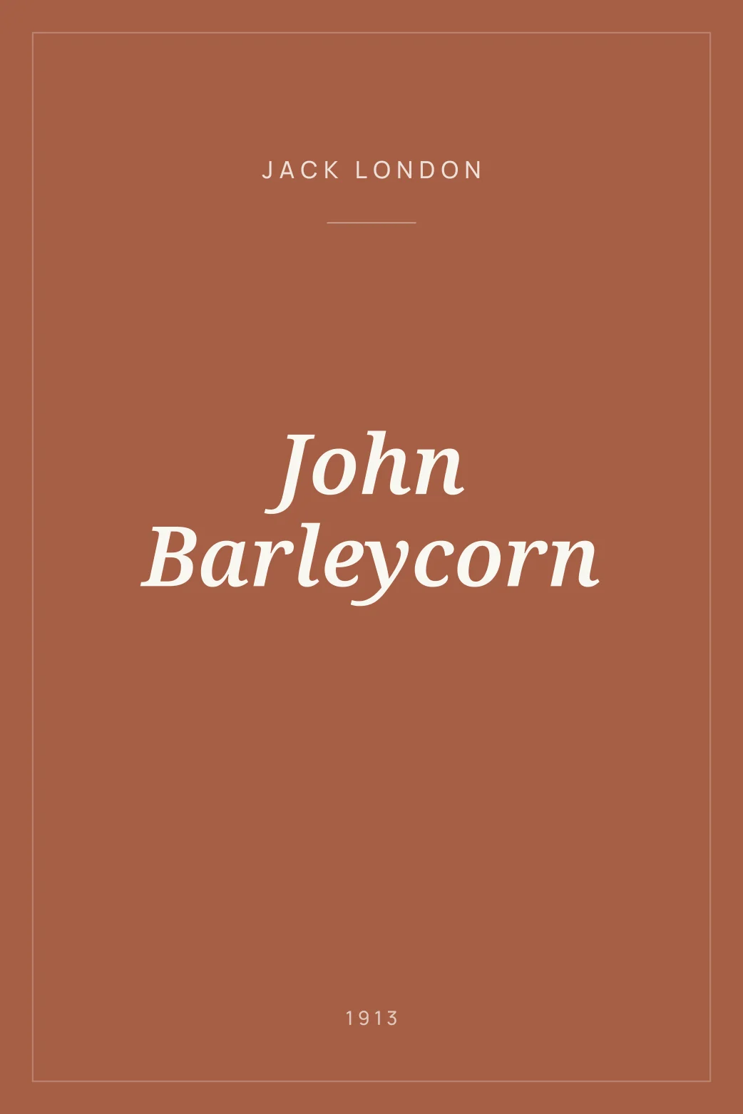 Portada de John Barleycorn