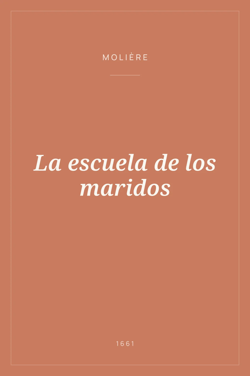 Portada de La escuela de los maridos